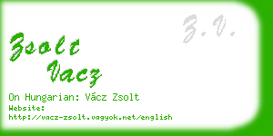 zsolt vacz business card